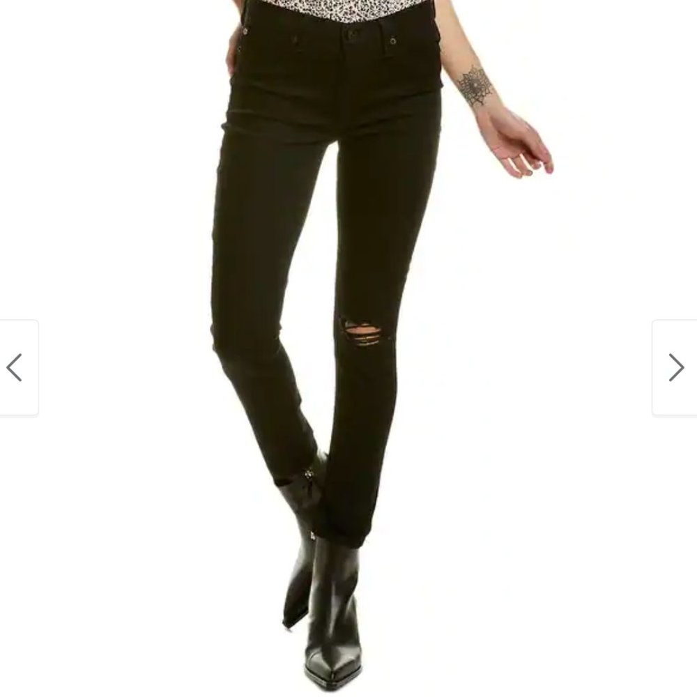HUDSON Natalie MidRise Destroyed Black Raven in Sz 31 - NWT!!